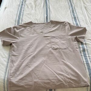 Figs Men's Scrub Top in Light Brown